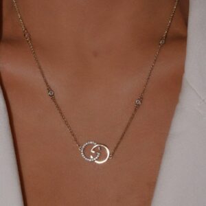 GCC-Inspired Necklace with Pave Zirconias